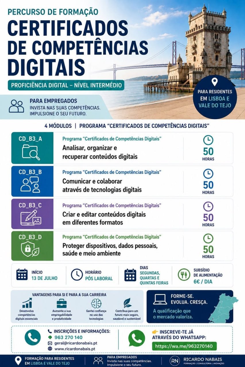 Certificados de Competências Digitais